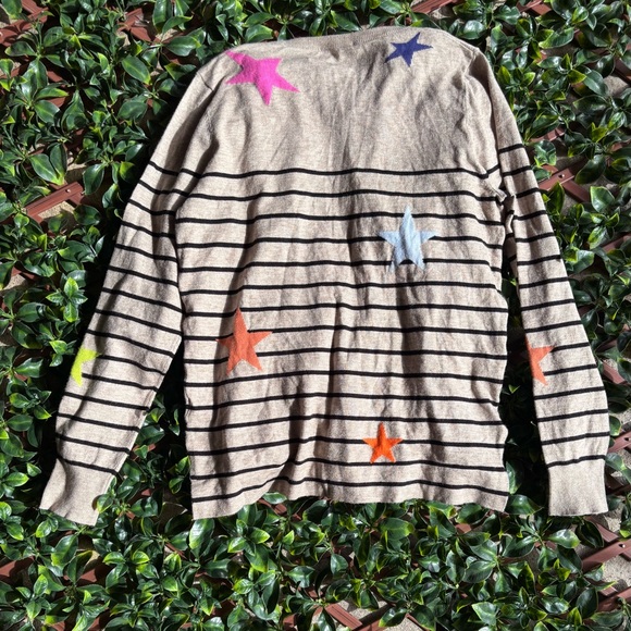 THML Beige Sweater with Vibrant Stars - Picture 2 of 7